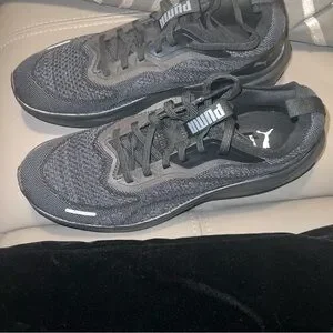 Puma Skyrocket Lite Engineered Black White Mens Road Running 310100-01 Sz 12 New Puma | Shoes | Puma Skyrocket Lite Engineered Black White  main image 2